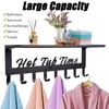 Hot Tub Towel Rack with Shelf - Metal Towel Rack