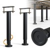 YUEYIN Adjustable Height Bed Frame Support Leg, Metal Bed Frame