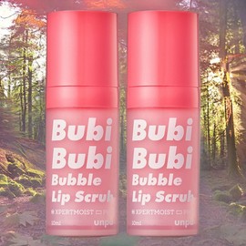 Unpa skin purification, recovery from skin fatigue, pore cleaning, bubbly bubble lip scrub, colorless and unscented, 2 pieces 10ml / 언파 피부정화 피부피로회복 모공청소 부비부비 버블립 스크럽 무색  무향 2개 10ml