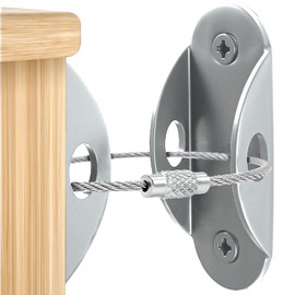 Metal Anti-Tip Furniture Straps 4 Pack, Furniture Straps for Bookshelf, Cabinet, Dresser (Sliver)