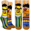 Good Luck Sock Women's Sesame Street, Bert and Ernie Socks,