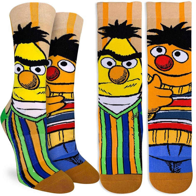 Good Luck Sock Women's Sesame Street, Bert and Ernie Socks,