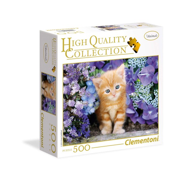 Clementoni Ginger Cat 500 Piece Jigsaw Puzzle for Adults (Square Box)