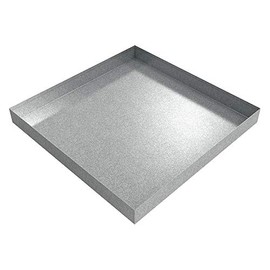 Killarney Metals Drip Pan - 24" x 24" x 2.5" - Galvanized Steel | Water Damage Prevention | No Leak | Made In The USA | Welded Water Tight