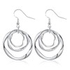HAIXIAN Aesthetic Classic Infinity Linear Circles Boho Drop Earrings for