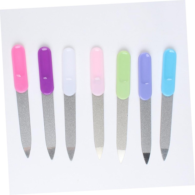 Healeved Nail Files Set Metalic Stainless Steel Cuticle Tools Smooth
