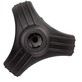 TULIMED - Tripod Cane Tip, 3/4" Rubber Walking Cane Tip, Mobility Aid for Stability, Safety, Comfort and Convenience | Small Stand Alone Attachment for Walking Cane