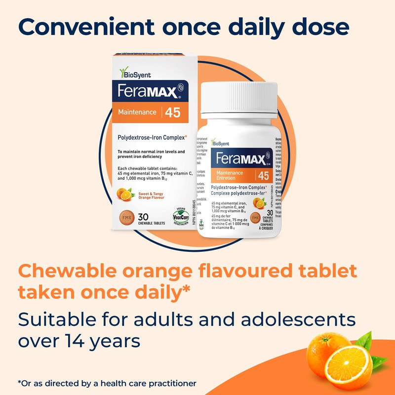 FeraMAX FeraMAX Pd Maintenance 45 Iron Supplement - Great Tasting