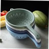 SOLUSTRE Plastic Colander Strainer Handle 4pcs Kitchen Utensils for Fruit