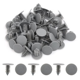 50Pcs Plastic Gray Rivets Retainers Car Door Fender Clips Fastener for Auto