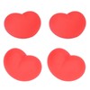 12 Pcs Heart Stress Toy Elastic Soft Simulation Rubber Red