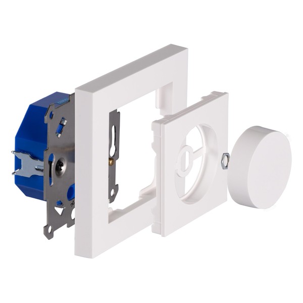 proventa Dimmer with Design Cover Glossy White for LED and