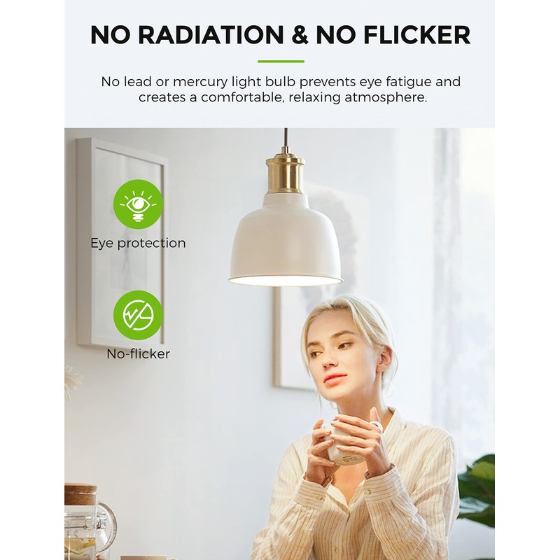 LOHAS Super Bright White LED Light Bulb, A21 23W(150-200Watt Equivalent),