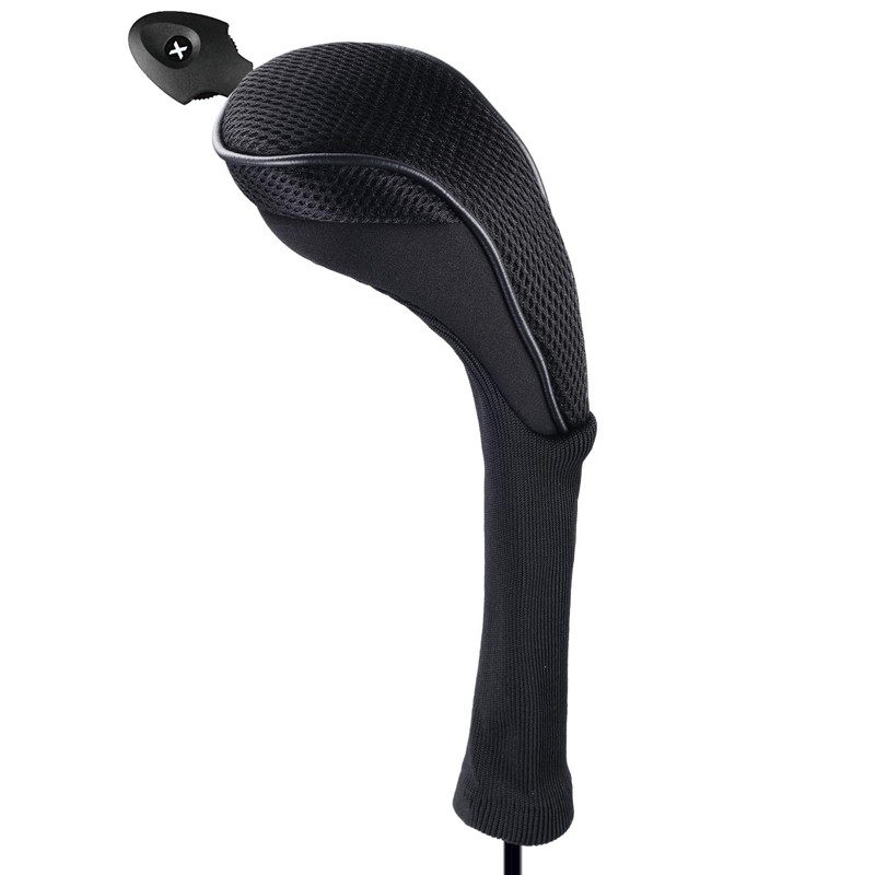 Andux Long Neck Golf Hybrid Club Headcovers with Interchangeable Number