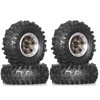 REDSPIDER 1.0 Beadlock Wheels and Tires（4pcs）1.0 Crawler Tires 51*20mm 1.0