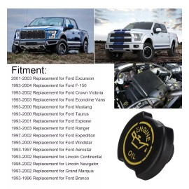 Generic Zici Tapón De Aceite Motor Para Ford F150 Explorer Bronco