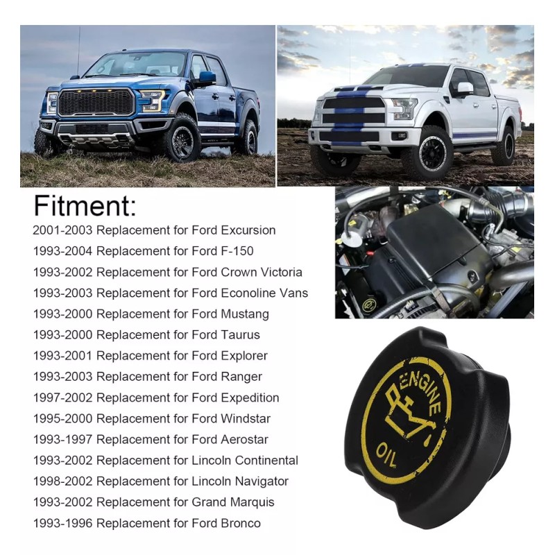 Generic Zici Tapón De Aceite Motor Para Ford F150 Explorer