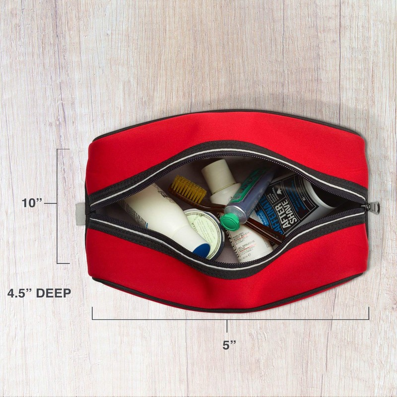 Lewis N. Clark Travelflex Classic Toiletry Kit, Red