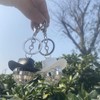 tenghong2021 Silver Disco Ball Keychain Mirror Ball Keyring Accessories for