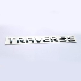 1x OEM Traverse Emblem Nameplate Letters 3D Logo Badge Compatible with Traverse Chrome 20896270