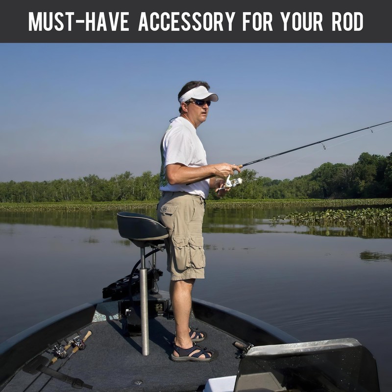 Rod Strap, Fishing Rods Hold Down Strap, Gunwale/Deck Mount Retractable