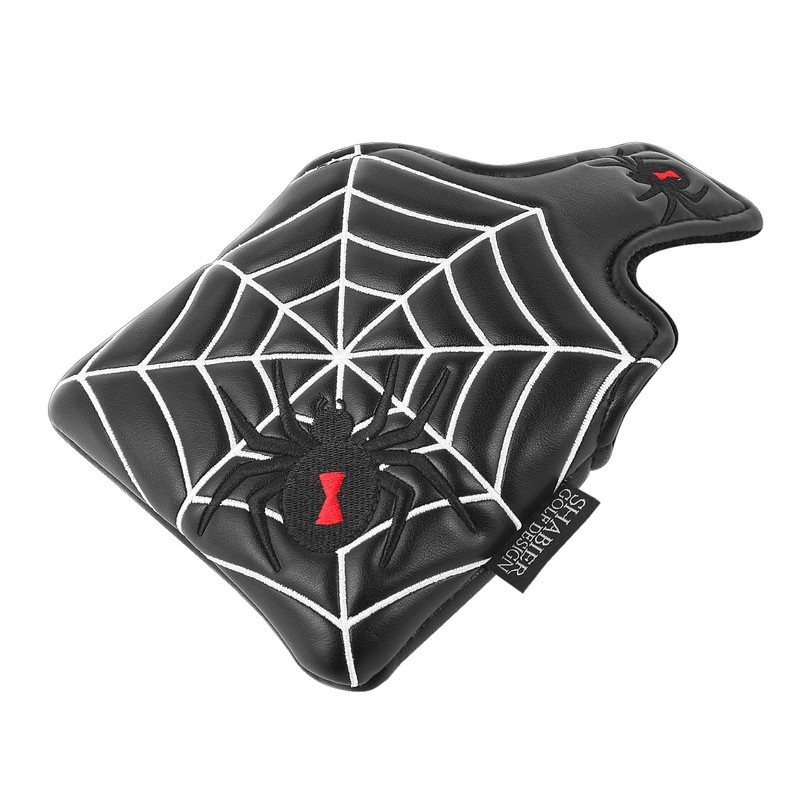 Outdoor Leisure Golf Mallet Putter Cover Headcover Spider Embroidery PU