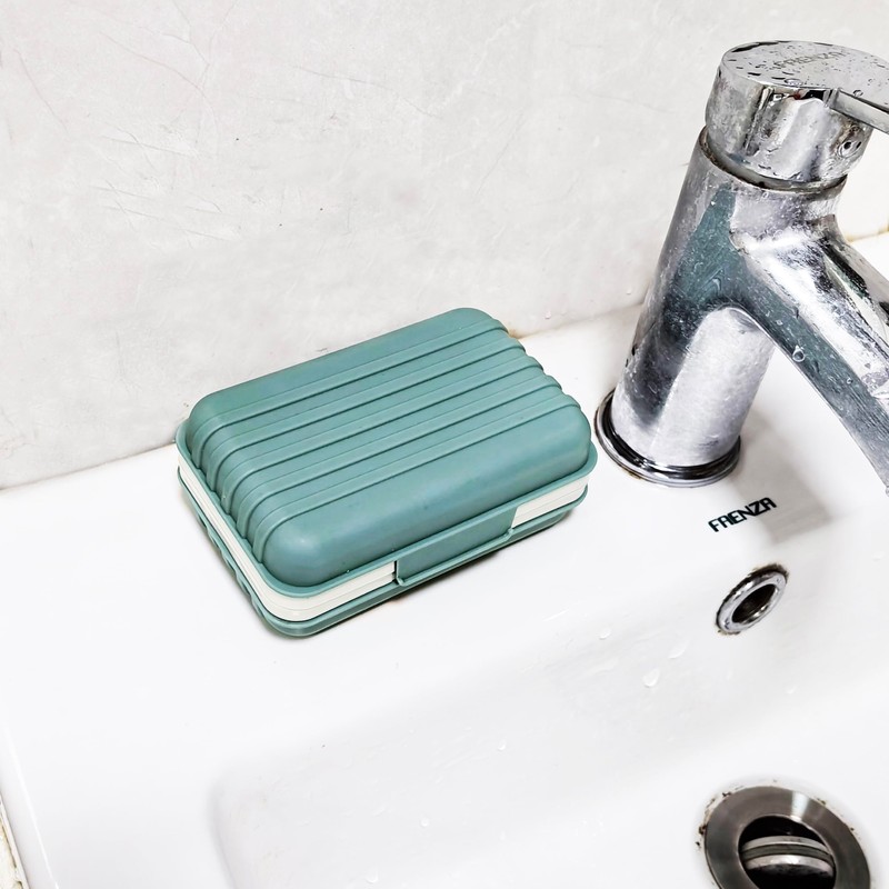 Lofekea Travel Soap Case, 2 Pieces, Soap Dish with Lid,