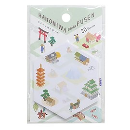 [Sticky Notes] Hakoniwa Diary Fusen/Japan Castle and Shishima Town Camio Japan Funny Stationery Goods Mail Order