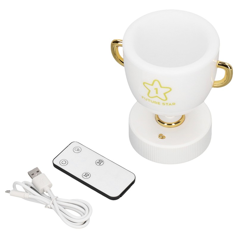 Pen Holder Trophy Night Light USB Charging Bedroom Bedside Mood