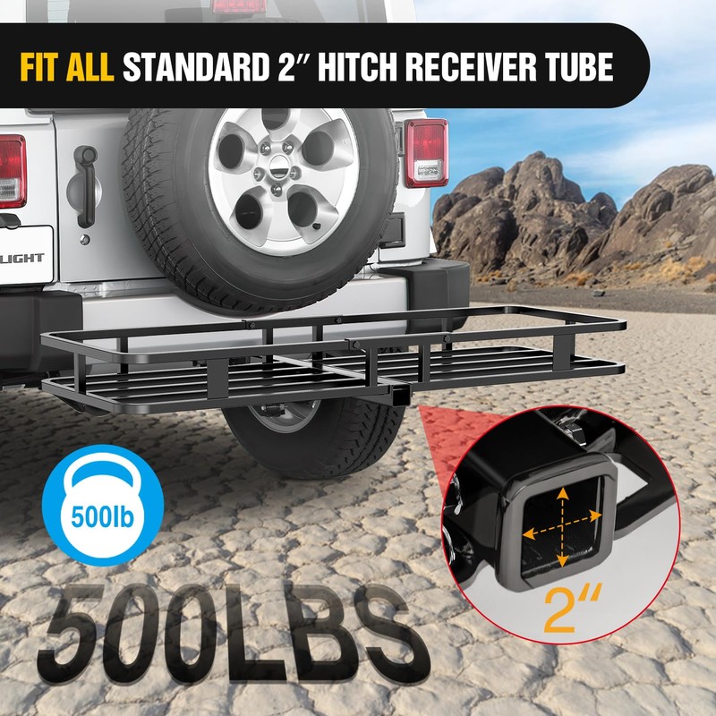 Nilight 53" X 19" X 4" Hitch Cargo Carrier Fits