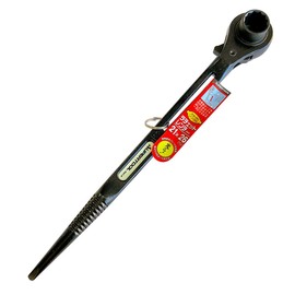 Supertool RNR-2126 Double Ended Ratchet Wrench with Ring, Phosphorescent Plate, Slide Space, Rust Resistant Cationic Electrodeposition Coating