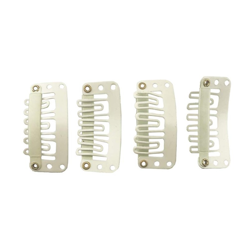 Pack of 20 Metal Snap Clips for Hair Extensions and