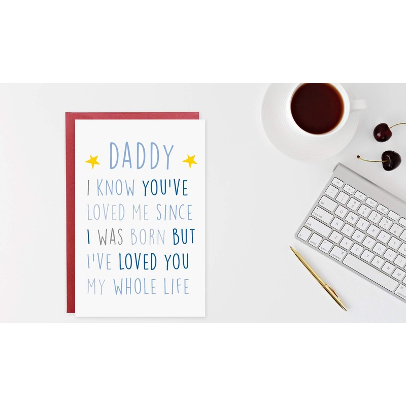 Gonzey Birthday Card For Daddy,Fathers Day Card,New Dad Cute Birthday