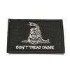 Don't Tread ON ME Gadsden Flag 3.25" Black Embroidered Premium