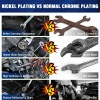 WORKPRO 22-Piece Flex-Head Ratcheting Wrench Set Metric 6-18mm & SAE