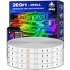 LETIANPAI 200ft Outdoor LED Strip Lights Waterproof 1 Roll,IP68 Outside