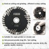FACHLICH Diamond Cutting Blade 115mm/4.5" 2pcs with Turbo Slant Protection