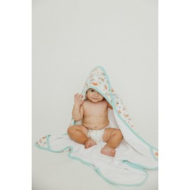 Premium Knit Hooded Bath Towel "Mickey Mouse's Boo Bash" by Copper Pearl