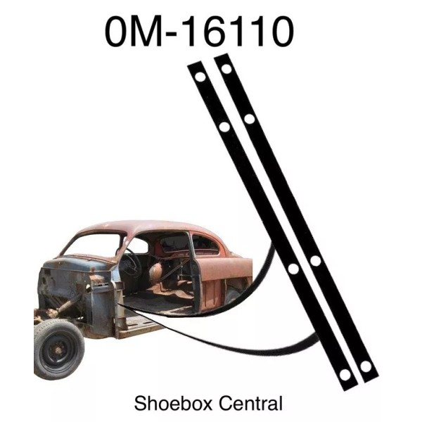 Carpenter 1950 1951 Mercury Front Fender to Cowl Rubber Vertical