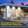 SunBonar Solar Ceiling Lights Indoor Outdoor 2 Pack, Dimmable Daytime