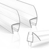 3 Pack Frameless Shower Door Bottom&Side Seal, 77" Long Clear