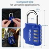Sparkiva Combination Padlock with Code, 4 Digit Heavy Duty Padlock