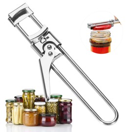 Lid Opener, Safety Can Opener, Stainless Steel Jar Opener, Adjustable Opening Aid, Multifunctional Can Opener, Lid Opener for Seniors, Non-Slip Design Bottle Opener