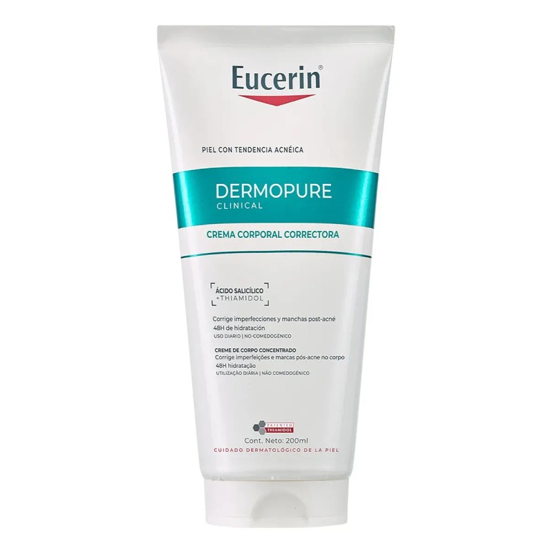 Eucerin DermoPure Triple Effect Crema Corporal, Piel Grasa e Imperfecciones,