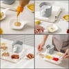 Dipping Sauce Plate and Holder Set, 6Pcs Plastic Dipping Dish