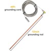 Copper Grounding Rod with 40ft Female Ground Cord with Alligator