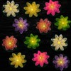 LACGO 12 PCS Waterproof Floating Lotus Light - Diwali Floating