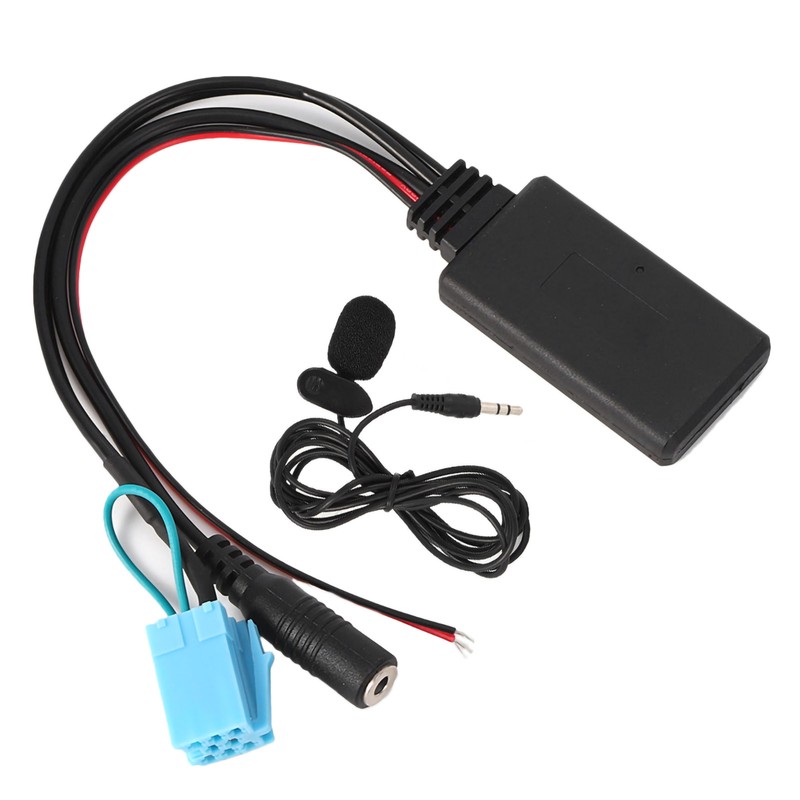 8Pin Bluetooth AUX IN Cable Adapter with Microphone Handsfree Calling