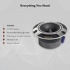 Rockville RT5 Aluminum Tweeter Pair, 2.8", 120W, 4 Ohms, Titanium