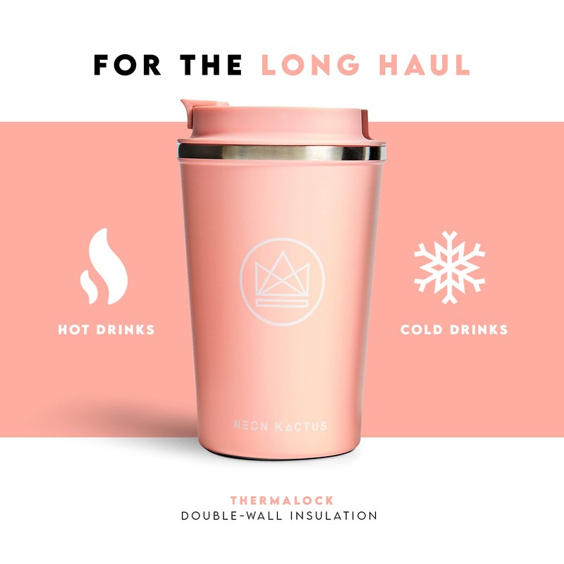 Neon Kactus Insulated Coffee Cup | Travel Cup | Double